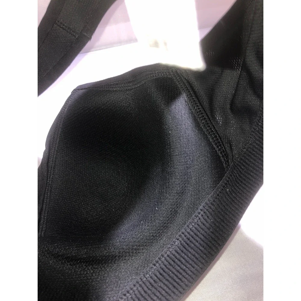Victoria's Secret VSX Sport Bra Grey Black Marled Racerback High Impact 34B